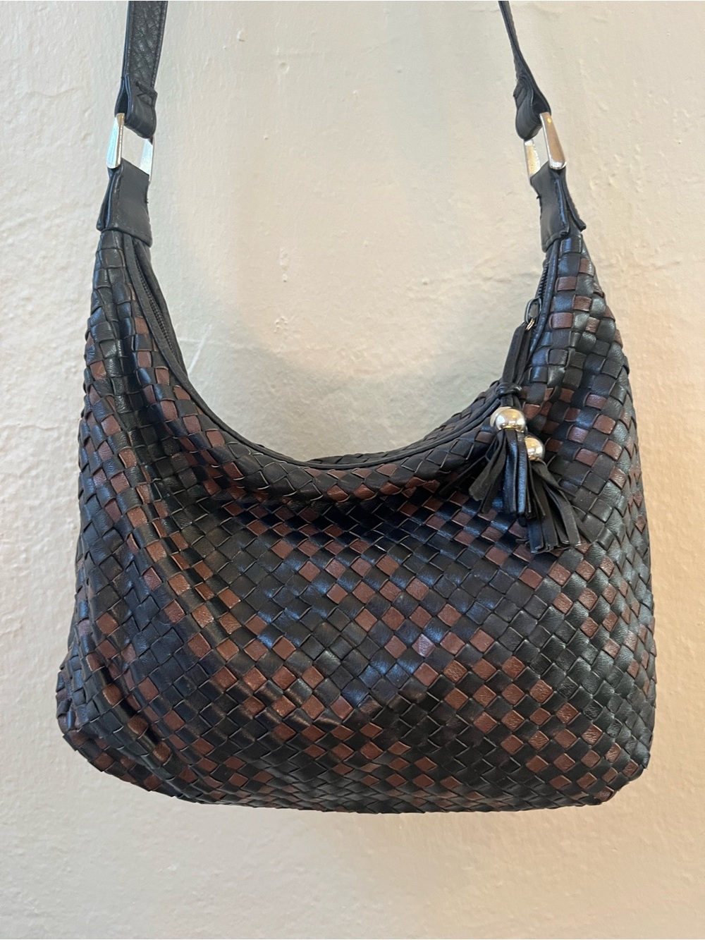 Two tone Ganson vintage shoulder bag